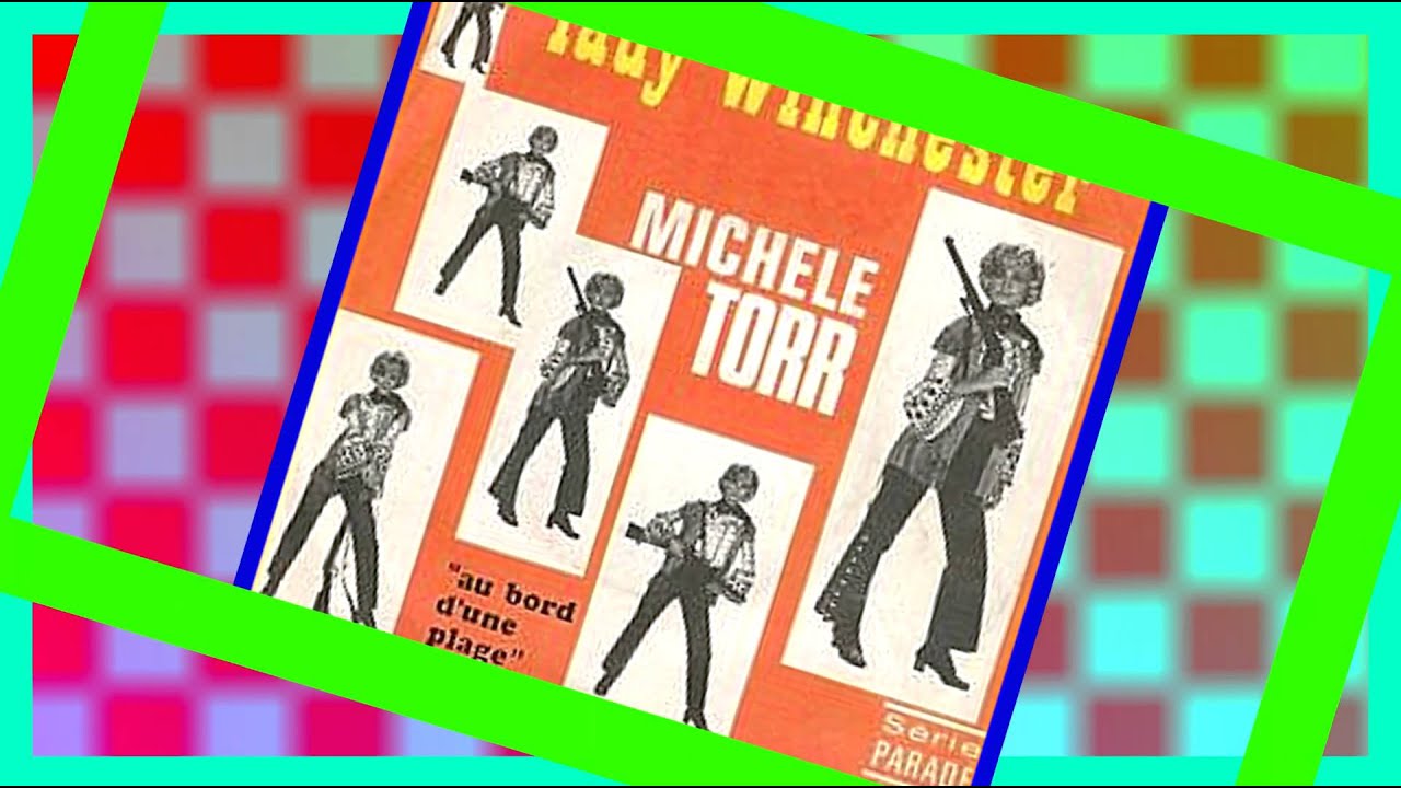 MICHELE TORR Au bord d'une plage 1968 (rare) YEYE girl