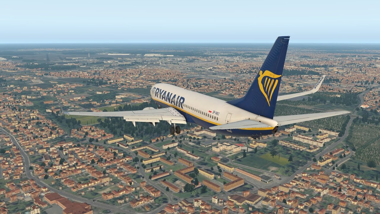 XP11 B738 Landing in Bordeaux (LFBD) on runway 29 + replay