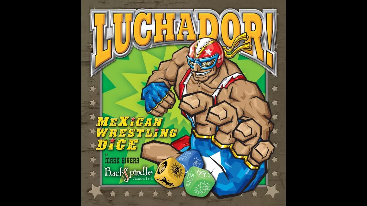 Luchador Mexican Wrestling Dice Board Game - Overview and Play Through