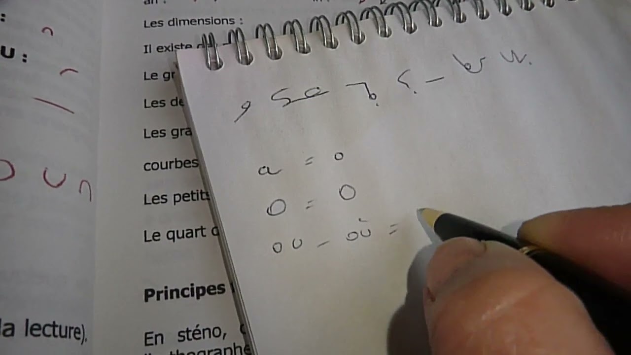 LA STENO ET MOI - Leçon 1