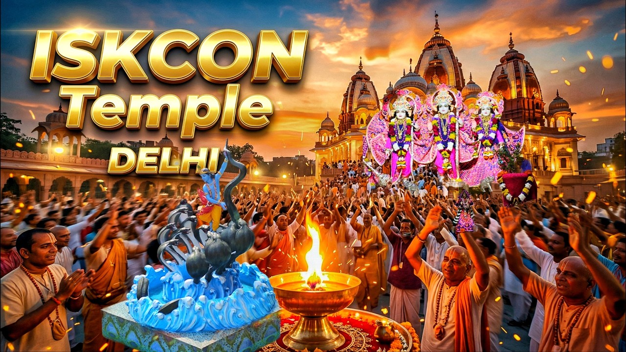 ISKCON Temple Delhi Full Tour 🙏| Hare Krishna Mandir Vlog 2026