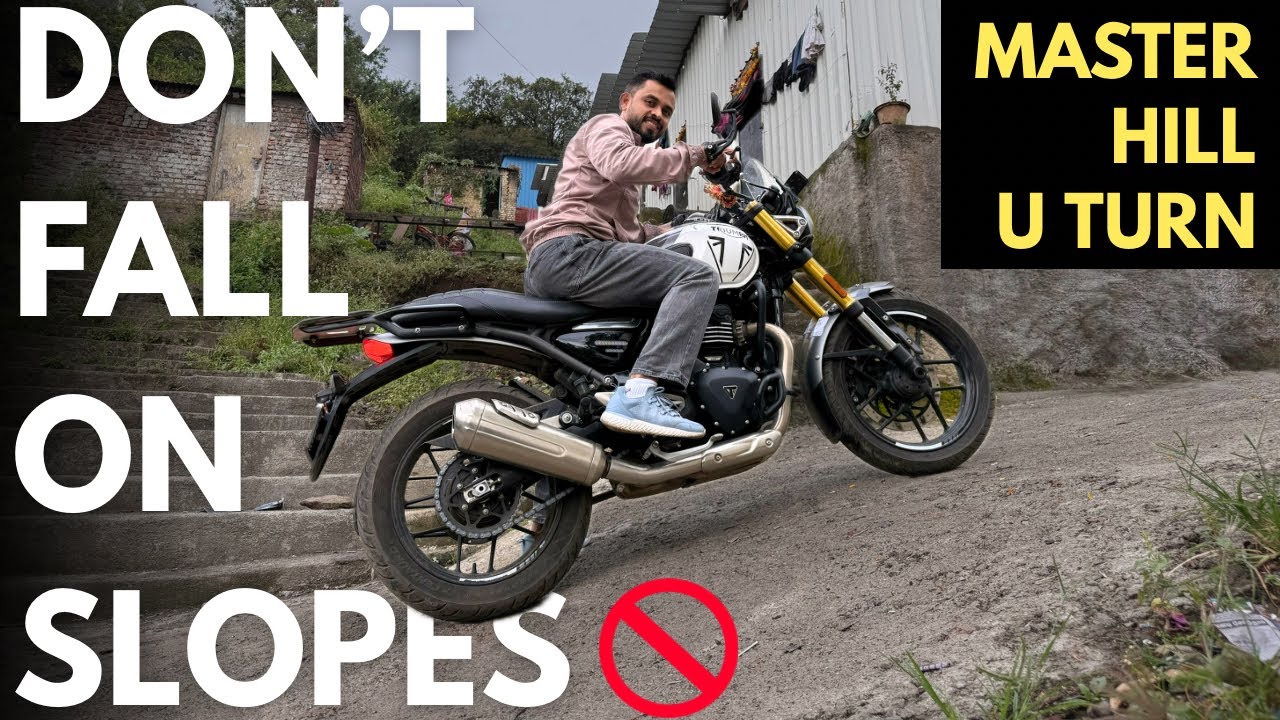 Most Riders Fail Here – U-Turn on Slope Made Easy | Motorcycle Balance Tips for Beginners
