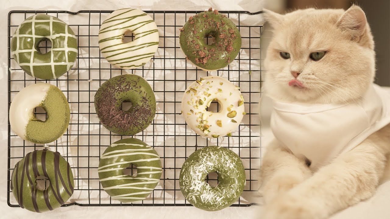 Easy & Yummy Donut Recipe | How To Make Baked Matcha Donuts | ASMR Cooking With Tira’s Home
