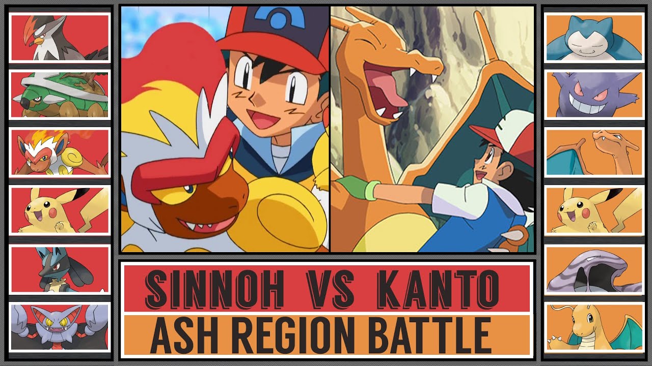 KANTO PRIME ASH vs SINNOH PRIME ASH | Pokémon Battle