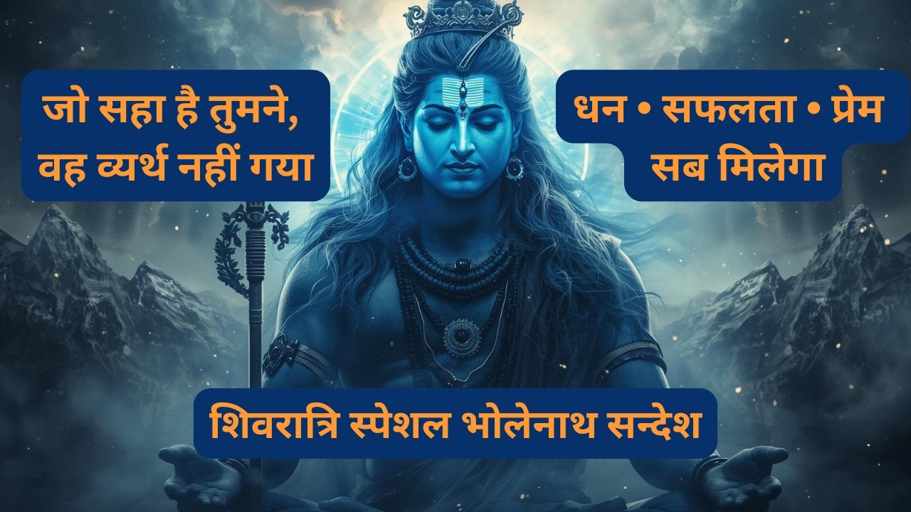 Shivratri Special | Mahadev Divine Message | महादेव ने आपको चुन लिया है | धन, सफलता और विजय का संकेत