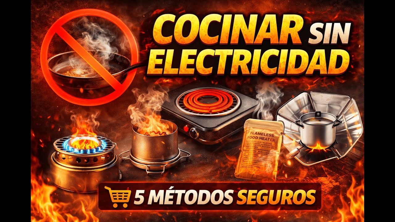 5 Formas SEGURAS de Cocinar Sin Electricidad (sin humo ni riesgos en casa)
