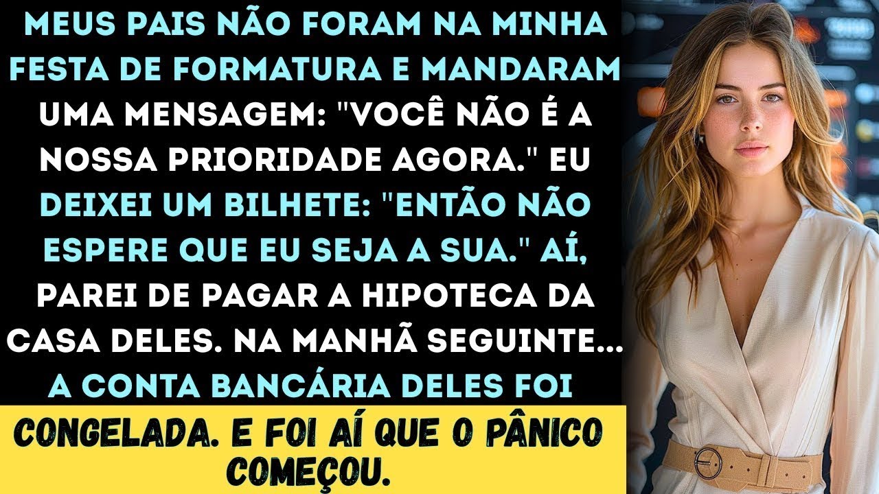 Na minha festa, meus pais deram um sorriso de lado e disseram:“Você não é nossa prioridade agora.”