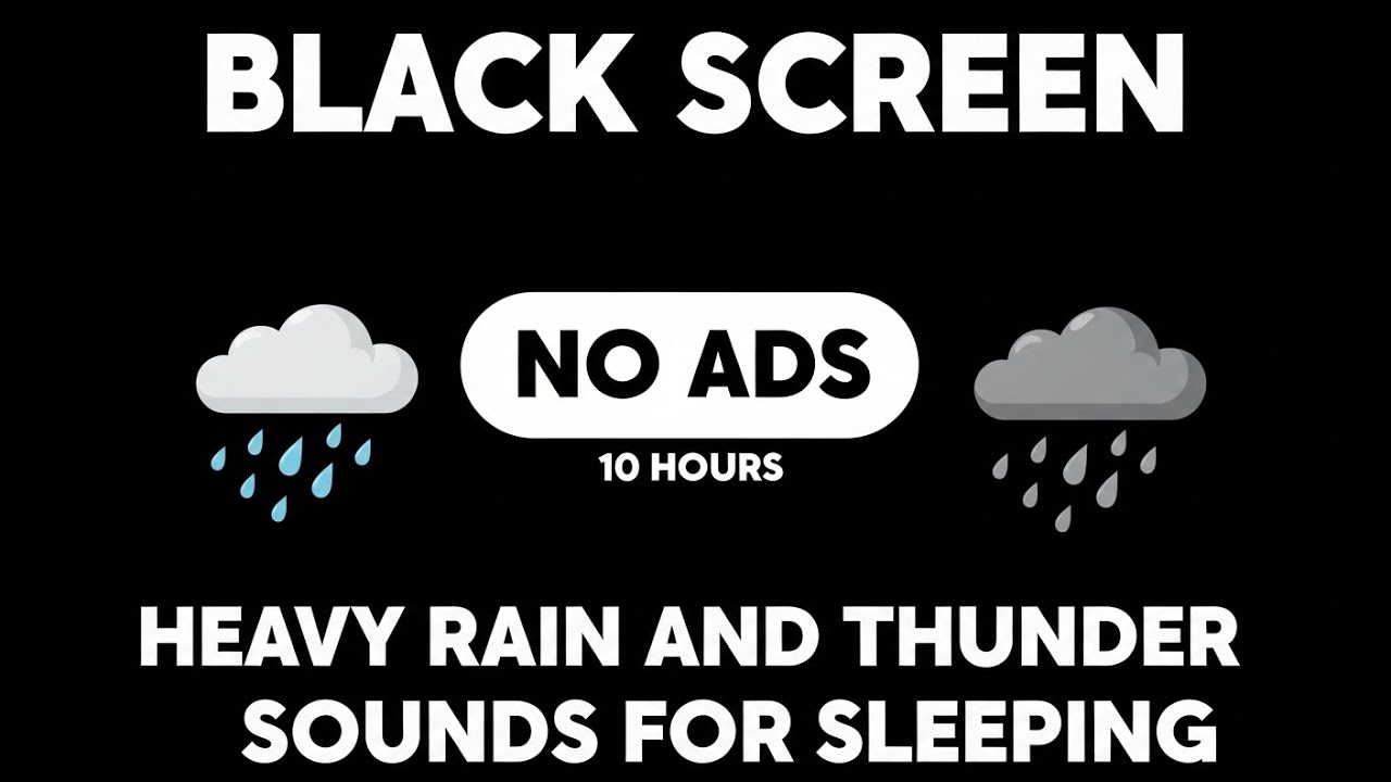 Rain on Car Sound for Sleeping BLACK SCREEN | Sleep and Relaxation - Dark Screen - Nature Sounds