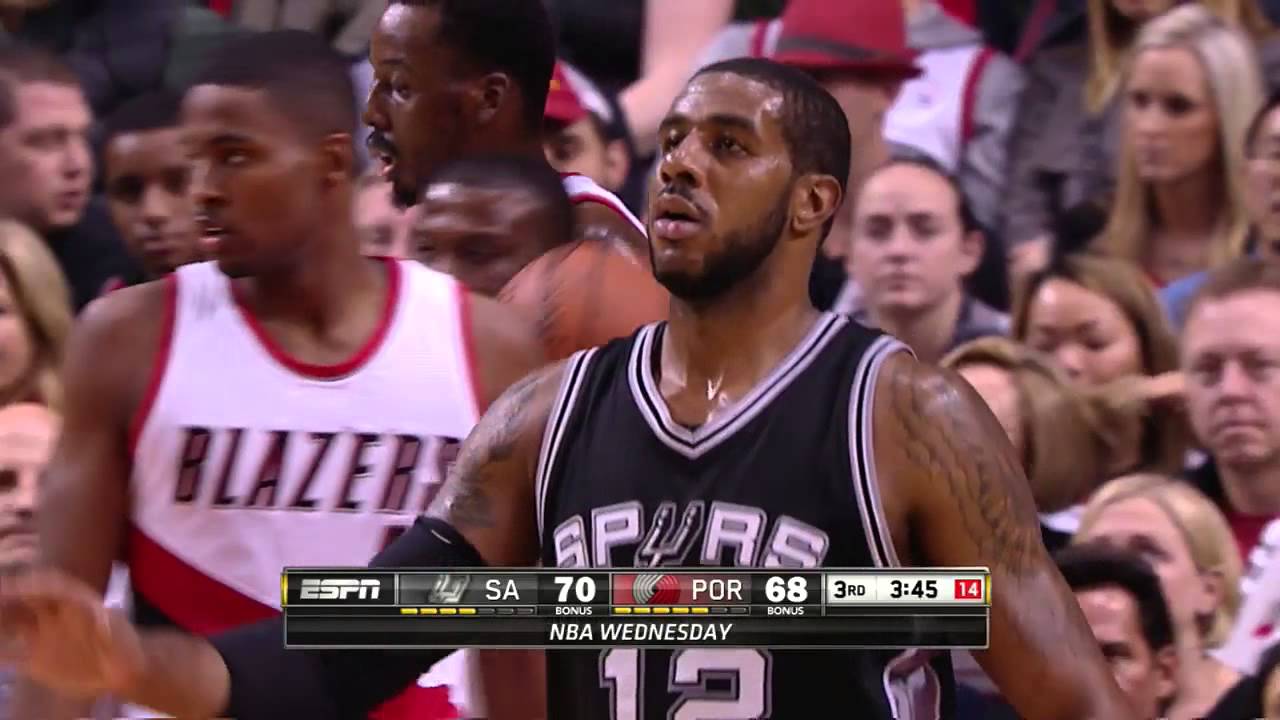LaMarcus Aldridge Full Game Highlight VS Portland Trail Blazers (23Points,6Rebounds)
