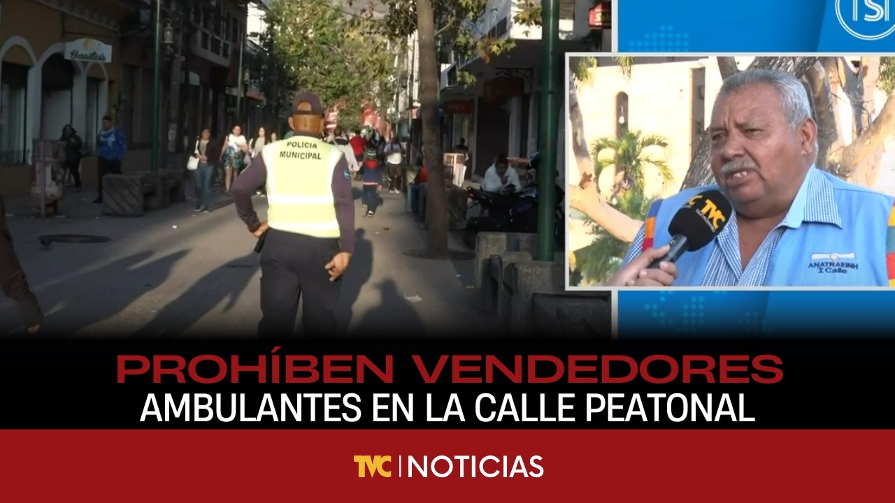 Prohíben vendedores ambulantes en la calle peatonal del centro de Tegucigalpa.