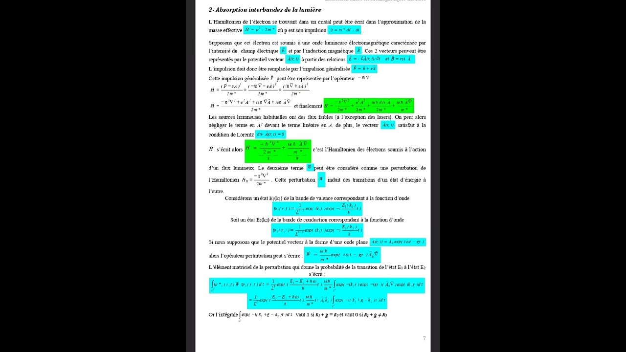propri&eacute;t&eacute;s optique des solides#physique des solides