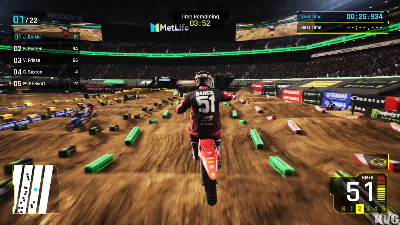 Monster Energy Supercross 25 - Justin Barcia Gameplay (PC UHD) [4K60FPS]