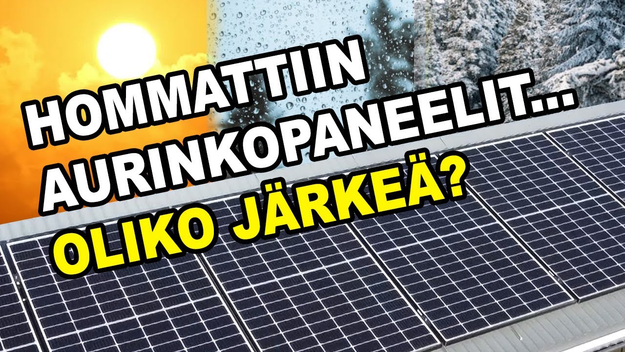 Aurinkopaneelien kahden vuoden käyttökokemukset - Energiaremontti osa 1
