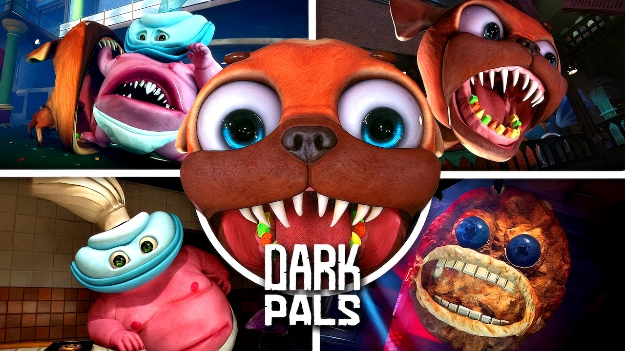 Dark Pals: The 1st Floor - ALL Bosses & Jumpscares w/ Binky Drinky and Chompy Chasey Cutscenes