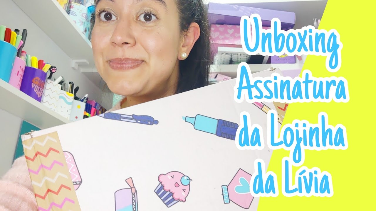Unboxing Assinatura da Lojinha da Lívia plano Ouro - junho 2023 | Clube de assinatura de Papelaria