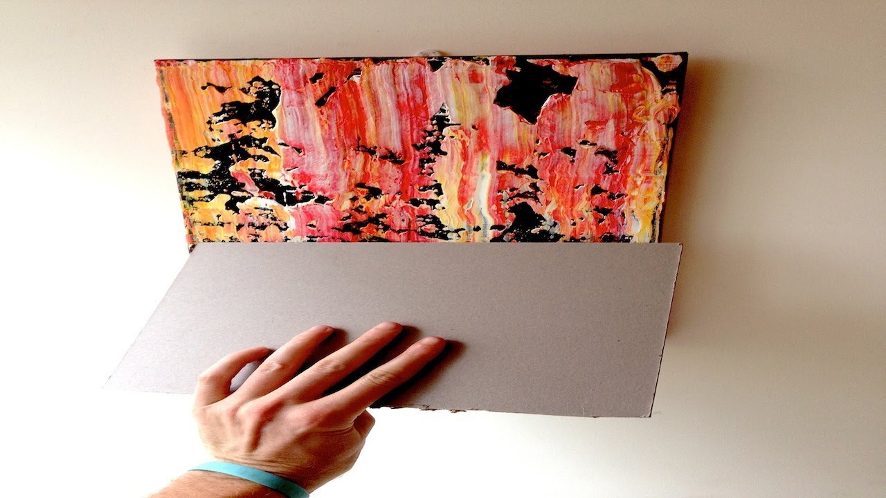 SCRAPE PAINTING! -  Step by Step Tutorial!