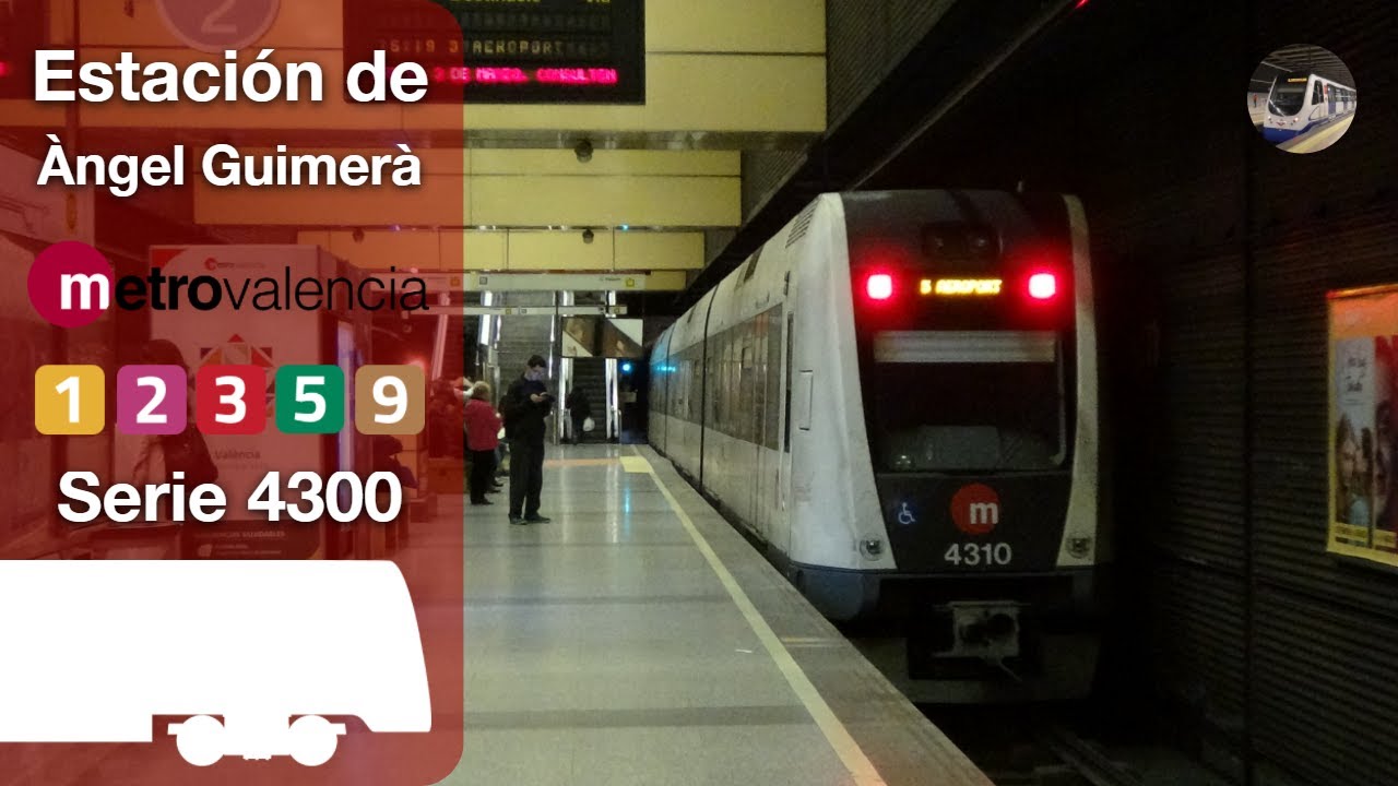 Circulaciones por la estación de Àngel Guimerà | Metrovalència