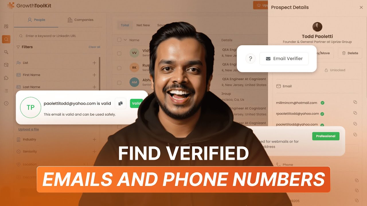 Find Verified Emails & Phone Numbers for Any Company in Seconds | GrowthToolkit.io Demo Walkthrough