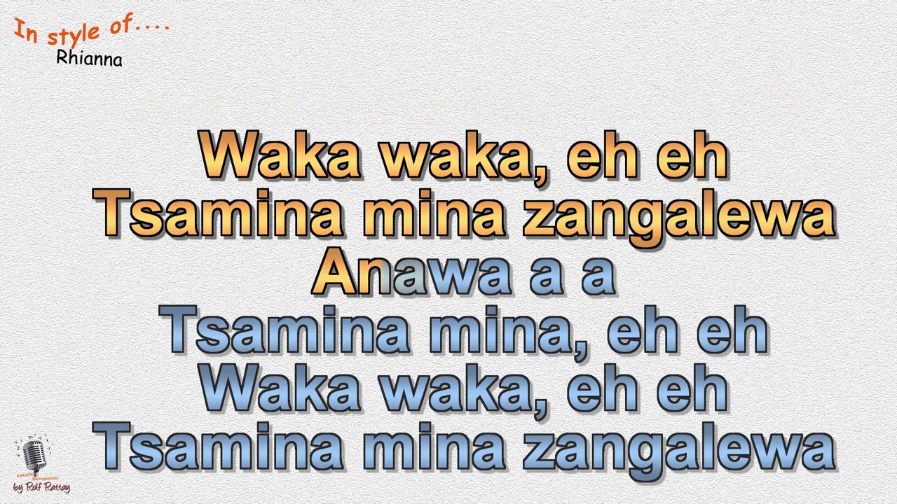 Shakira -  Waka Waka - Instrumental and Karaoke by rolf rattay