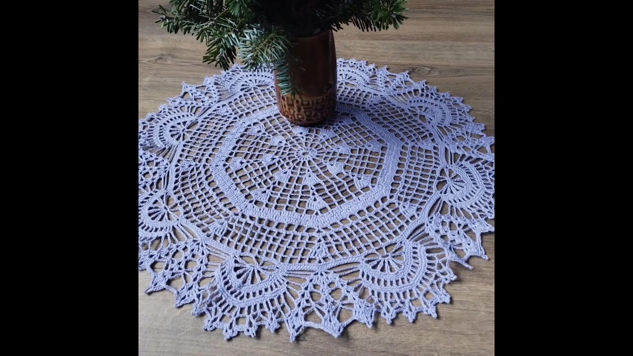 Piękna serwetka "Barbara" cz.1/4-beautiful crochet doily "Barbara" part 1/4