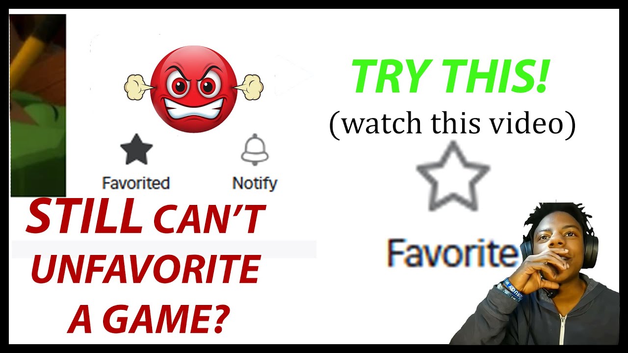 How To Unfavorite Roblox Games That Can't Be Unfavorited