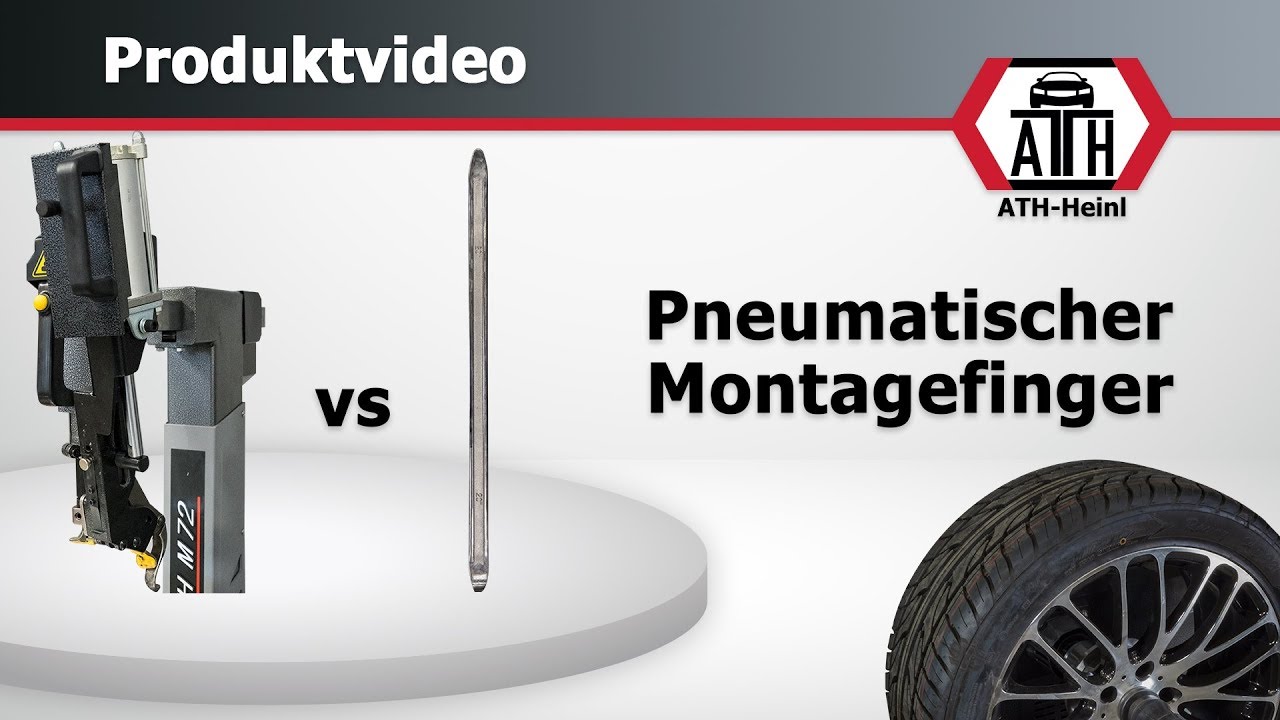 ATH-Heinl Pneumatischer Montagefinger vs Montiereisen (Niederquerschnittreifen)
