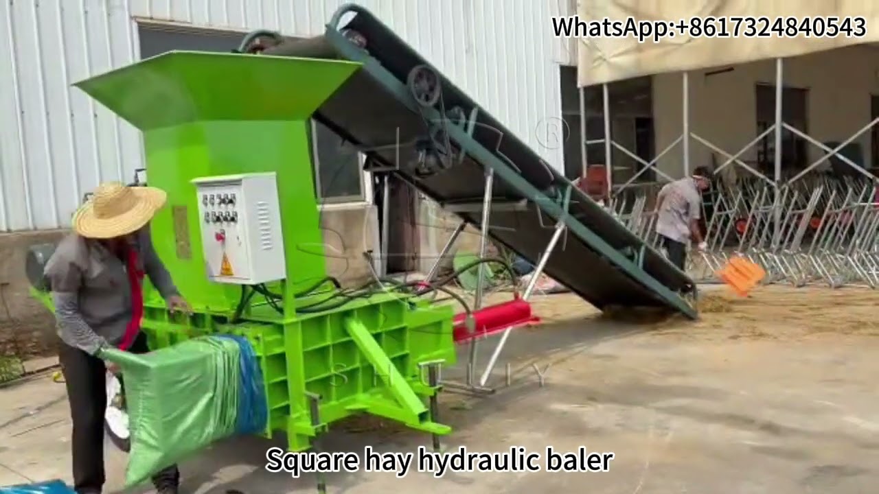 Silage Square Bale Baler in Action - Efficient Forage Packaging for Modern Livestock Farms