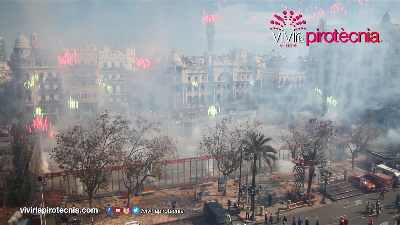Fallas Valencia 2020. Mascletà Domingo 8 de Marzo 2020. Pirotecnia Martí (Reyes Martí)