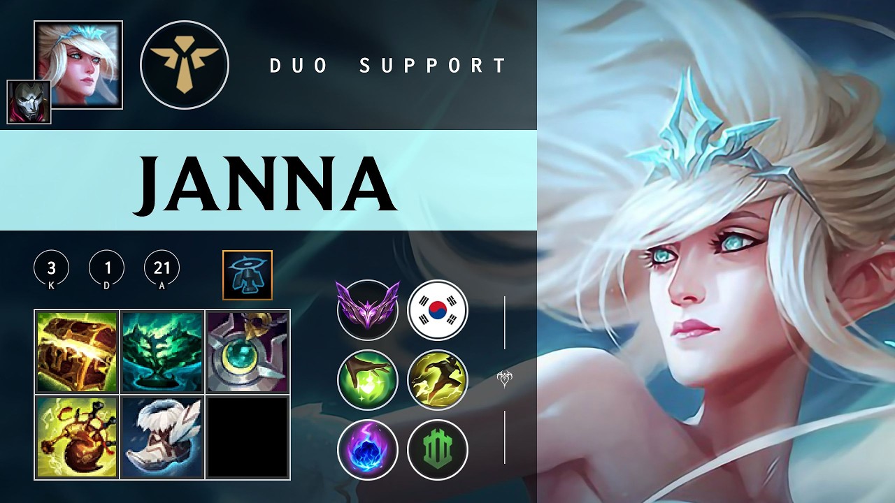 Janna Support vs Lulu - KR Master Patch 26.07