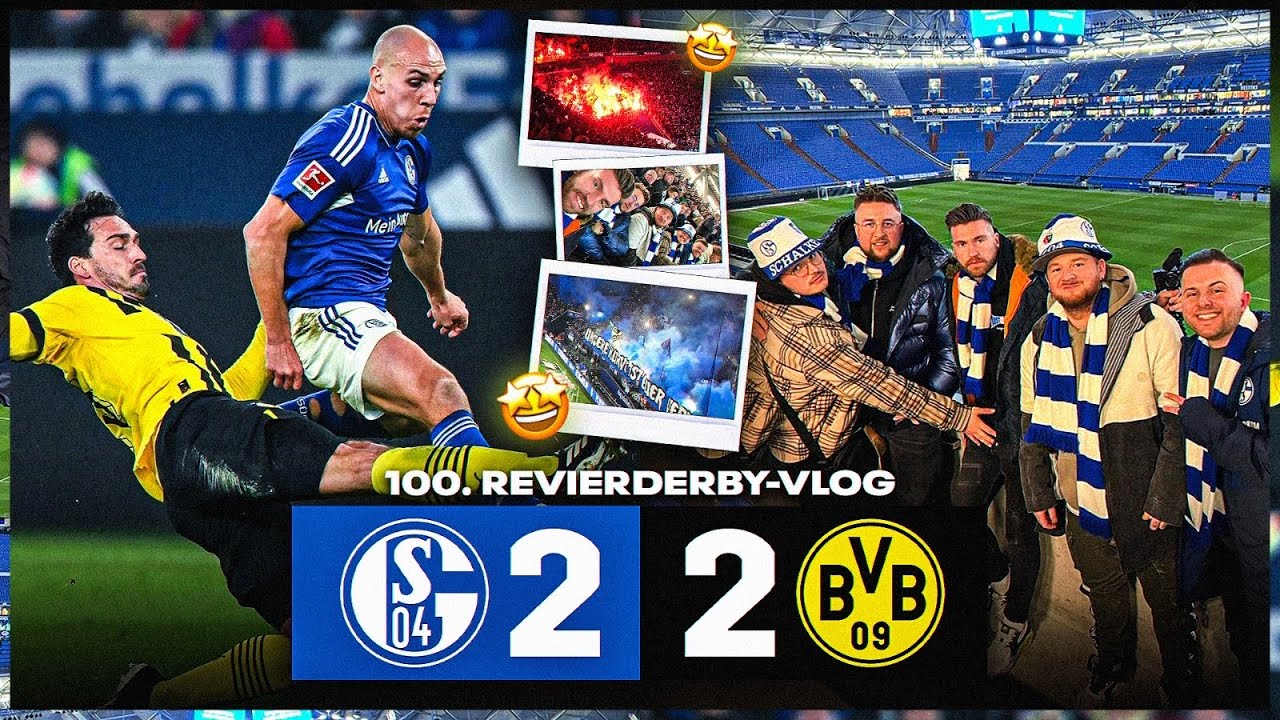 Schalke VS Dortmund mit der CREW 😍 Unglaubliche STIMMUNG im 100 Revierderby ⚽️ Stadion VLOG