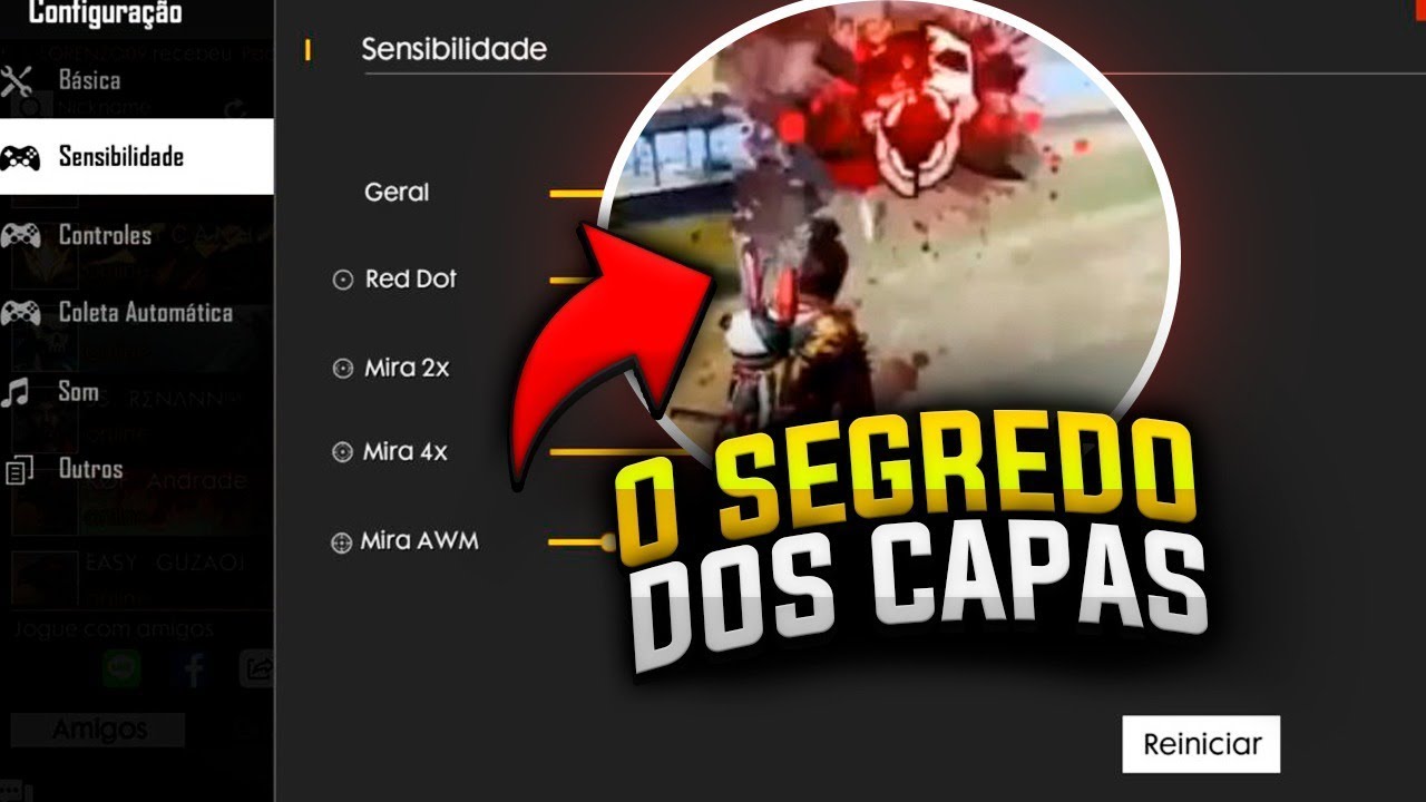 A MELHOR CONFIGURAÇÃO E HUD MAIS DESEJADA PARA SUBIR CAPAS - FREE FIRE