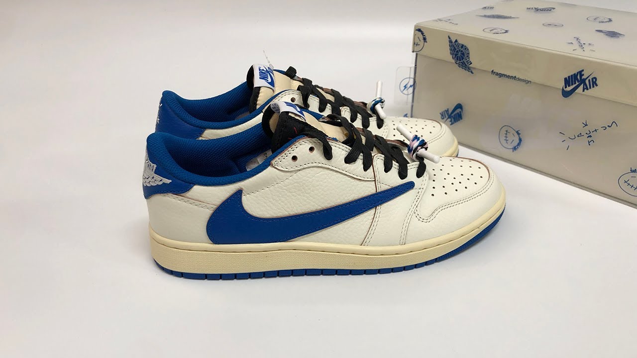 Jordan 1 Retro Low OG SP Fragment x Travis Scott Sail Military Blue Review