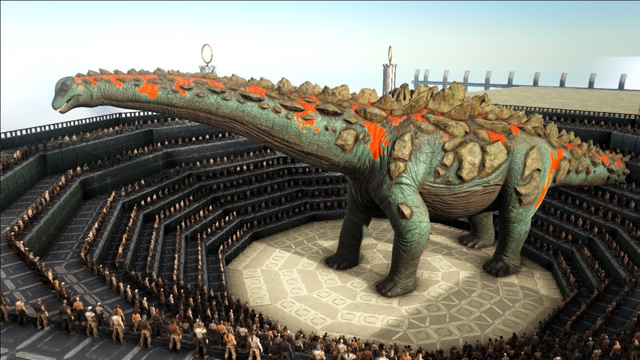 1000 Bowman VS Dinosaurs | ARK