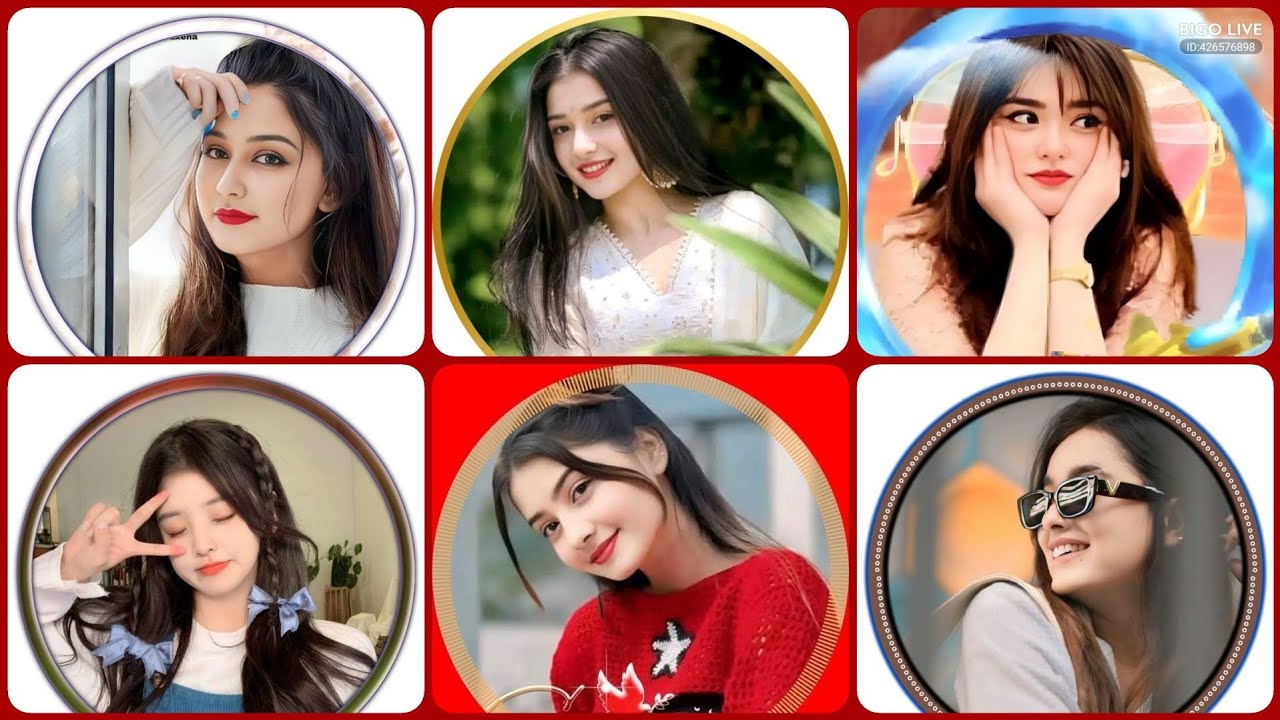 Beautifull Girls photos in frame || Instagram profile pic for girls || dp for WhatsApp