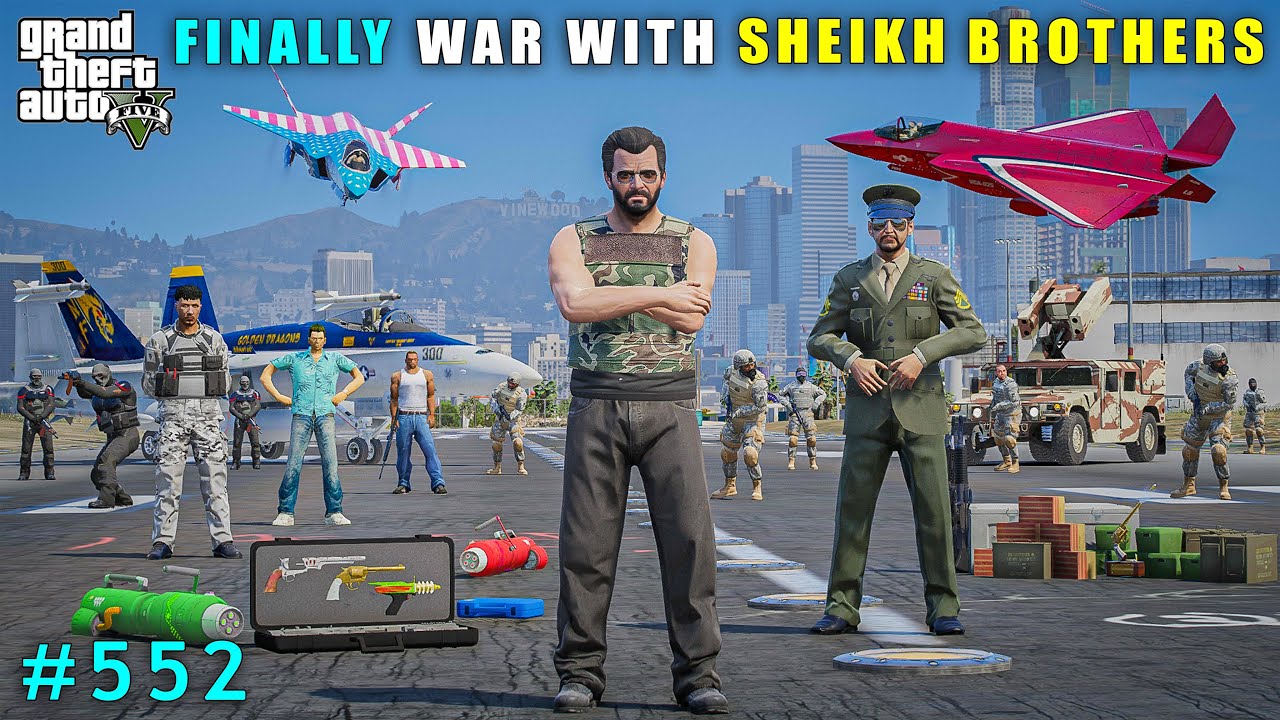 The Ultimate Battle With Dubai Sheikh Brothers | Gta V Gameplay