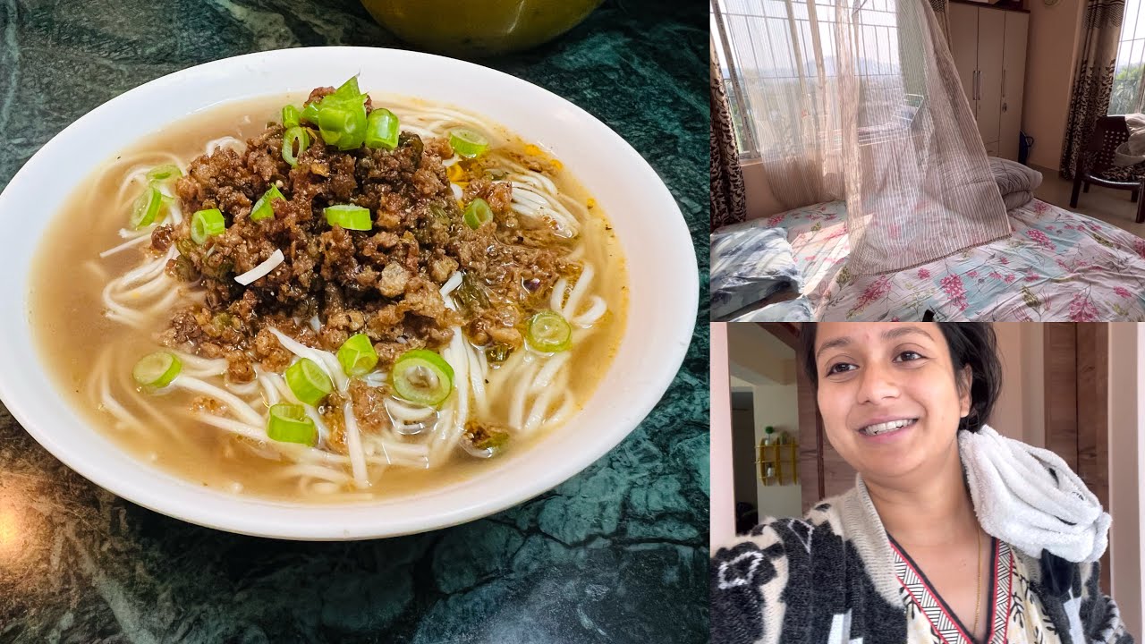 Bed room tour|আজি bedroom টো set কৰিলো|ঠাণ্ডা বতৰত Thukpa বনাই খালো|Thukpa recipe|chitrashree saikia