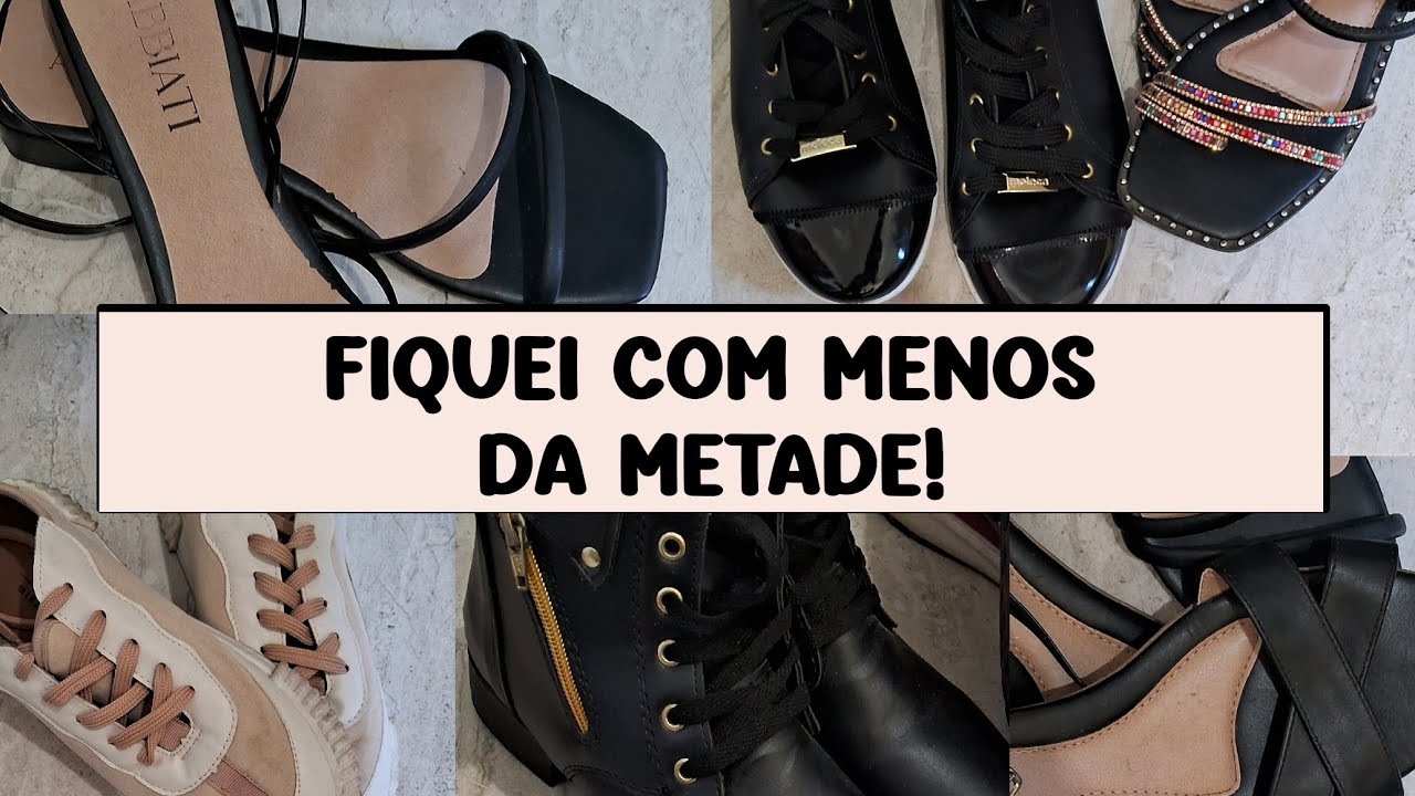 Destralhado meus sapatos | fiquei com poucos  Minimalismo vida leve 