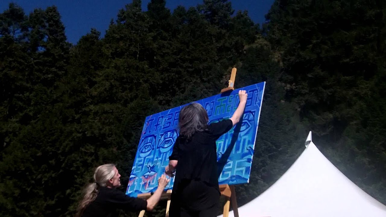 Alex Gray & Allyson Gray Live Painting with Minilogue @ Time And Space Festival 2012