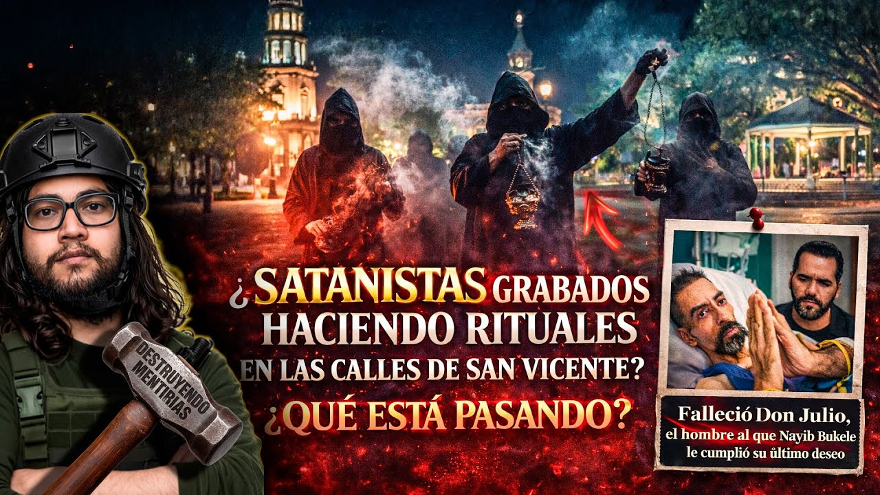HACEN CULTO SAT@NICO EN CALLES DE SAN VICENTE EL SALVADOR ¿QUE ESTÁ PASANDO?