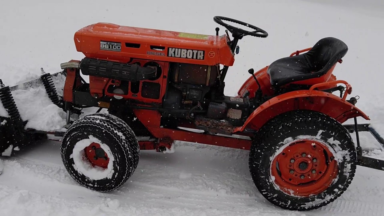 Kubota Snow Plowing
