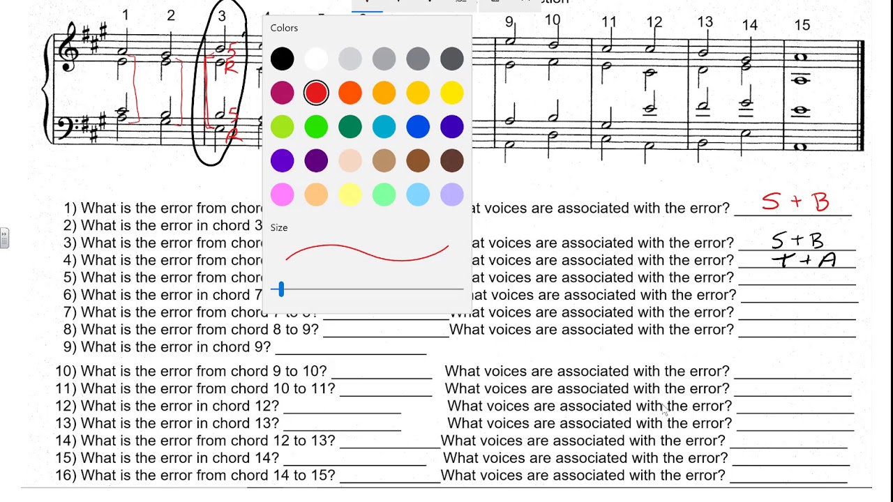 Part Writing Error Detection