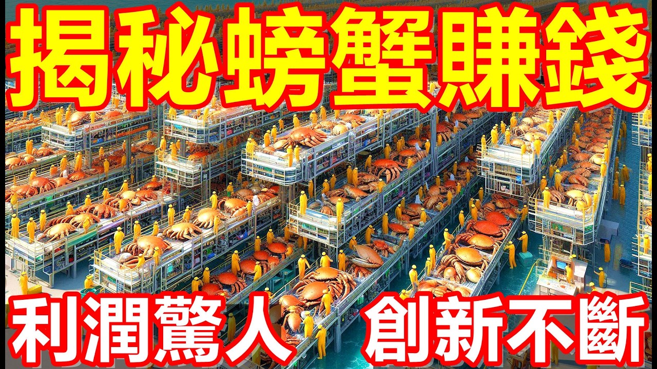 螃蟹垂直養殖的全過程！令人大吃一驚！最先進的螃蟹養殖生產線！