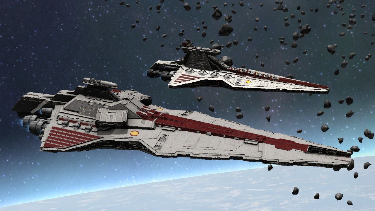 1 Valiant & 2 Servator vs 3 ISD II - Star Wars: Empire At War Remake NPC Battle