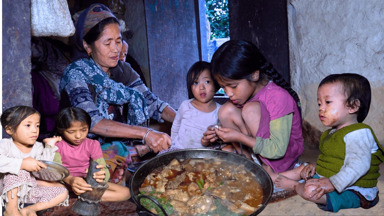 Taste of Eastern Nepal | Rustic Village cooking Pork Curry