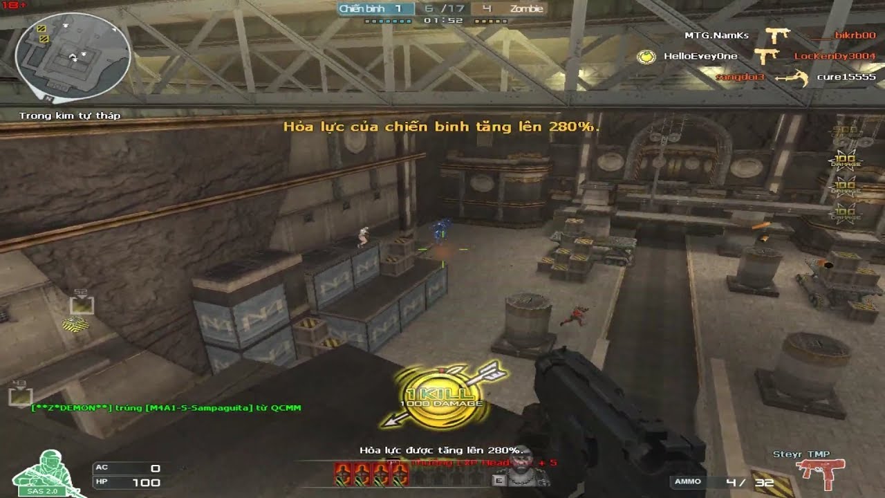 Hack CF - Chém Cực Nhanh X50 Headshot Vàng Zombie V4