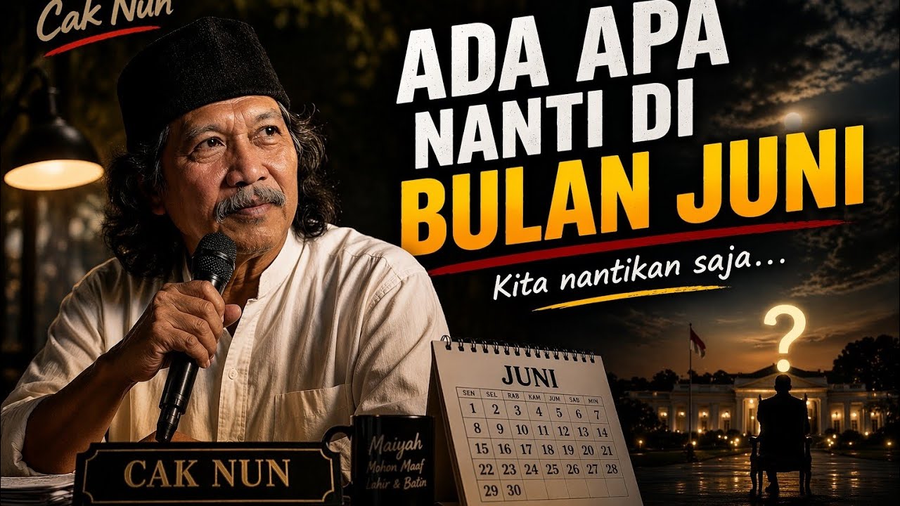 Cak Nun. Ada apa nanti di bulan Juni, kita nantikan saja 