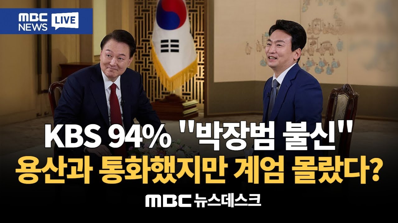 박장범 불신임 94%…