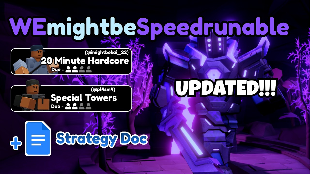 [UPDATED] [20 MINUTES] DUO Hardcore Speedrun + Strategy Doc