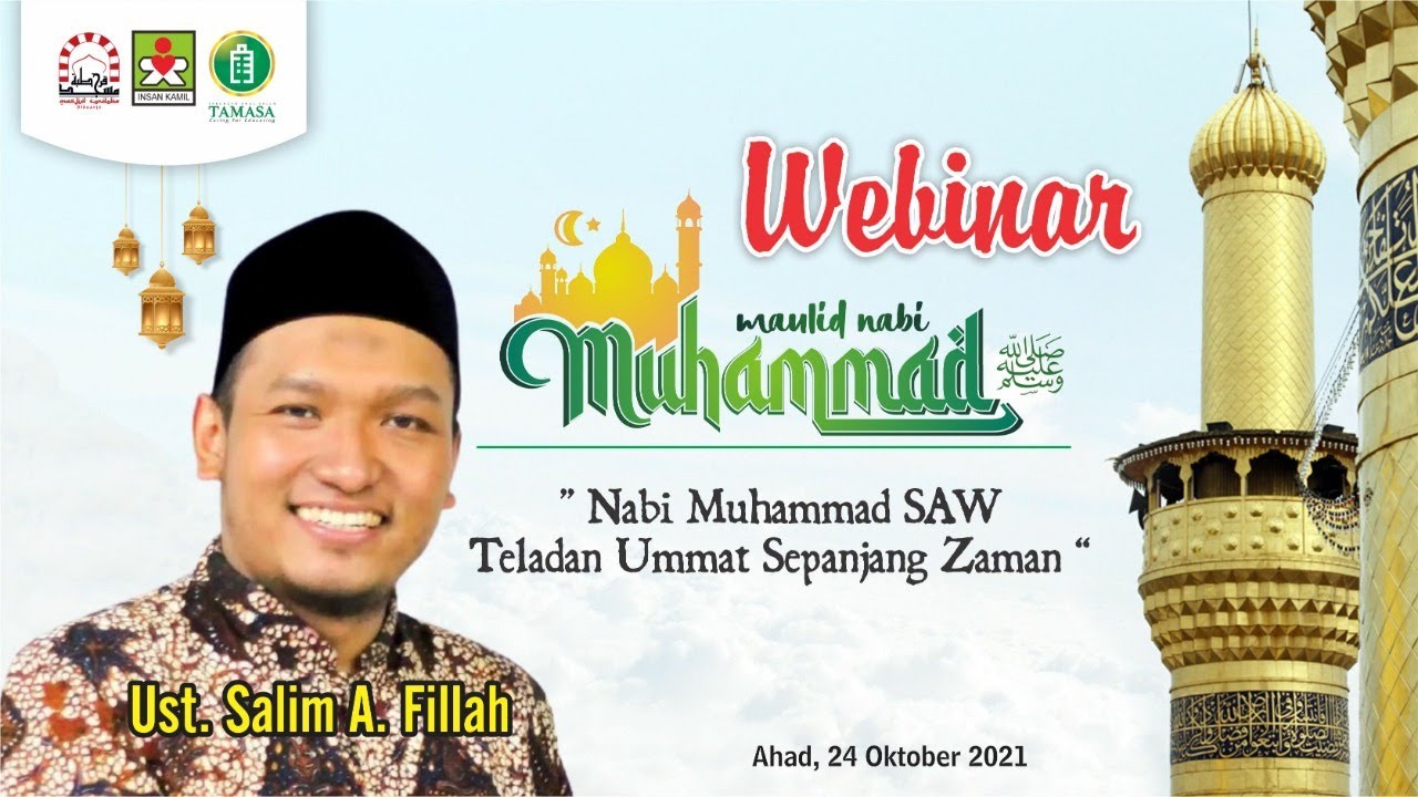 Webinar  Maulid  Nabi Muhammad bersama Ustadz Salim A. Fillah - Masjid Cordoba