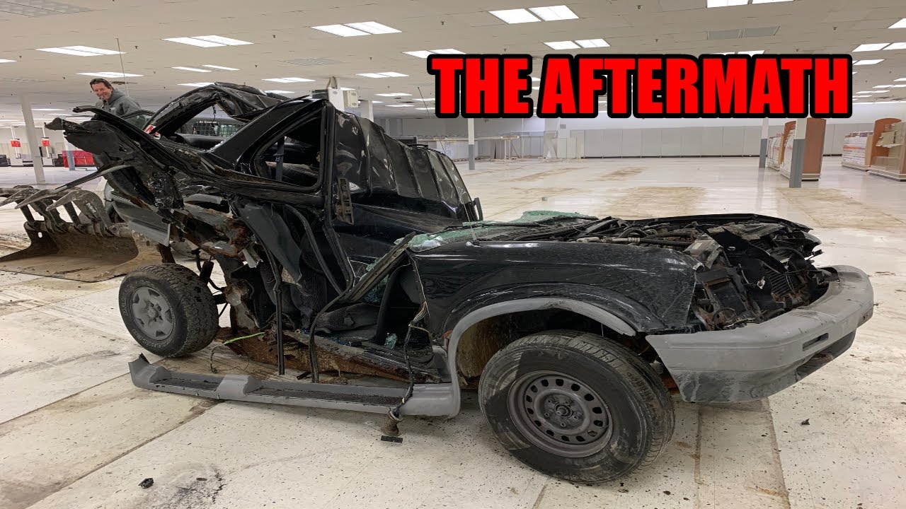 WE COMPLETELY DESTROYED SOMEONE'S CAR!!!